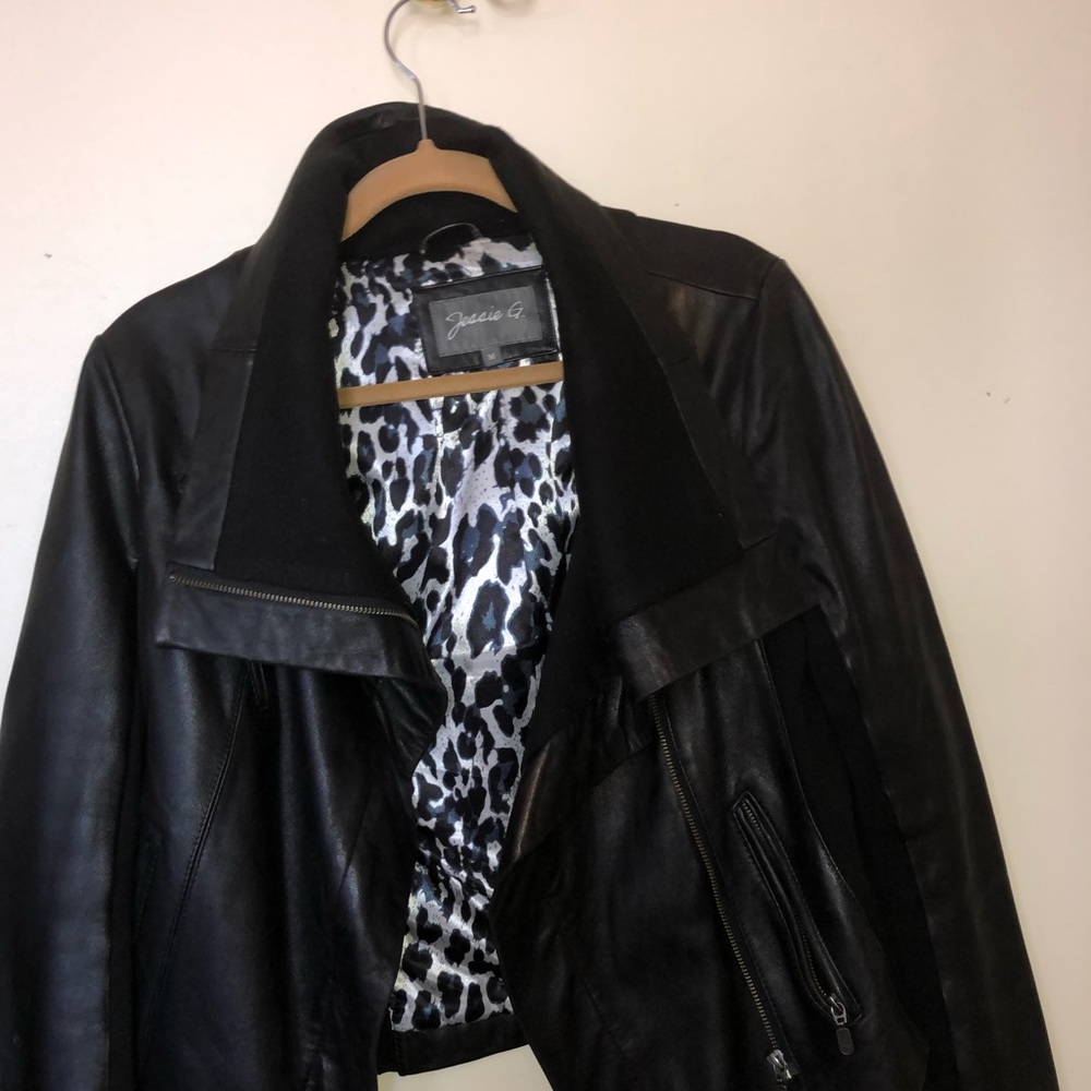 Lamb skin leather Jacket